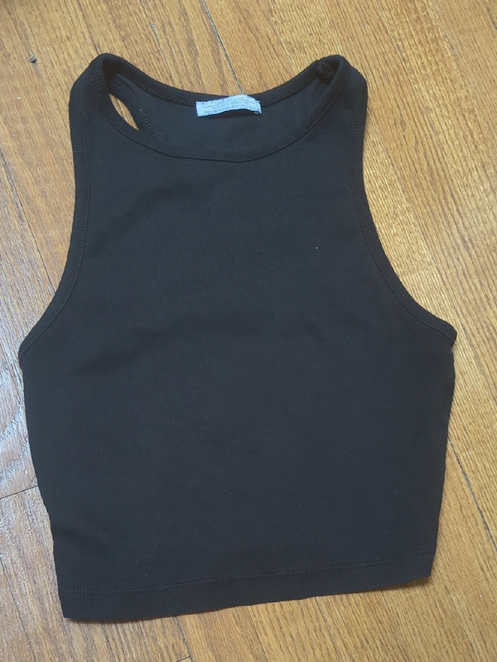 Zara Ribbed Crop Tank Top